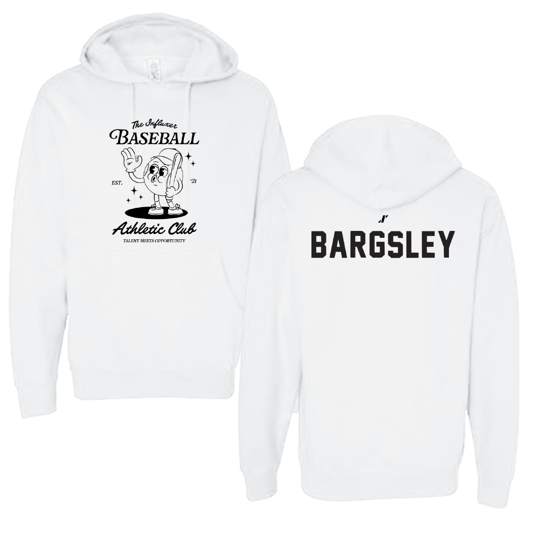Baseball White Influxer Athletic Club Hoodie - Brannon Bargsley
