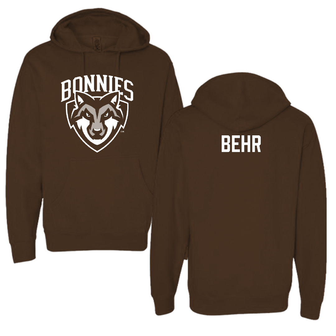 St. Bonaventure University Swimming & Diving Brown Hoodie - Alexander Behr