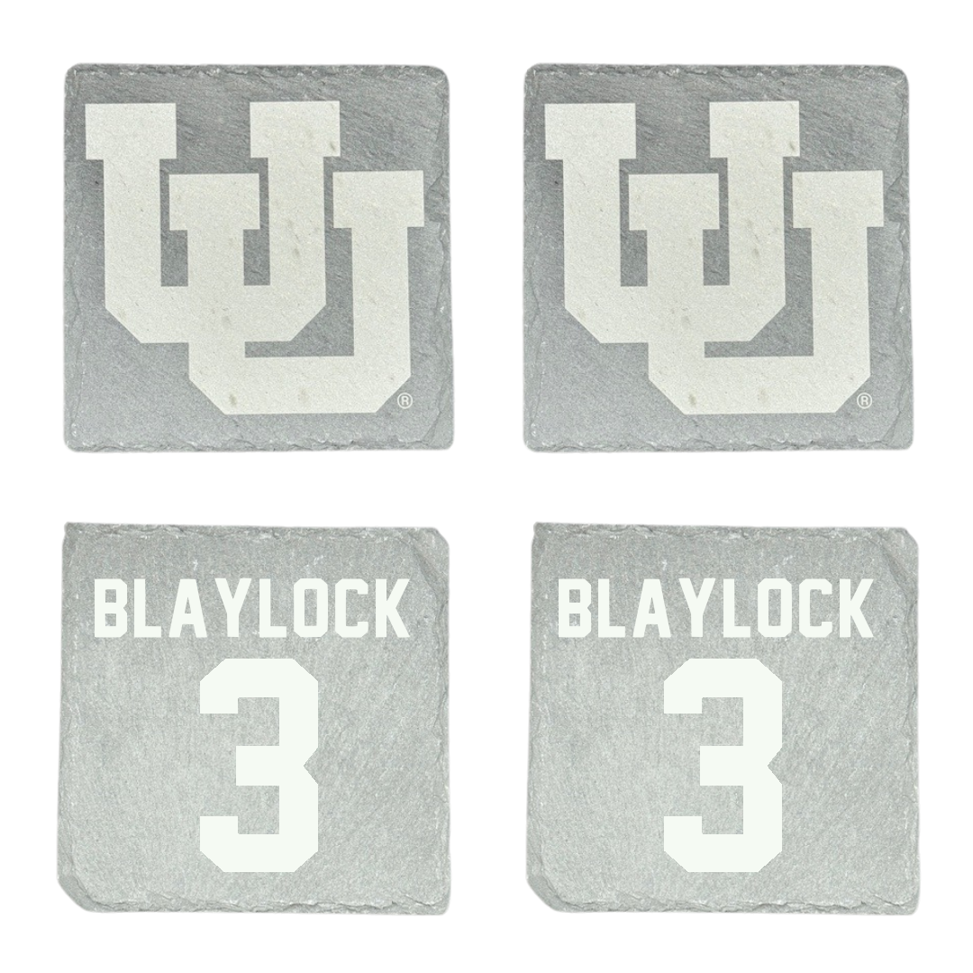 University of Utah Soccer Stone Coaster (4 Pack)  - #3 Brooklyn Blaylock