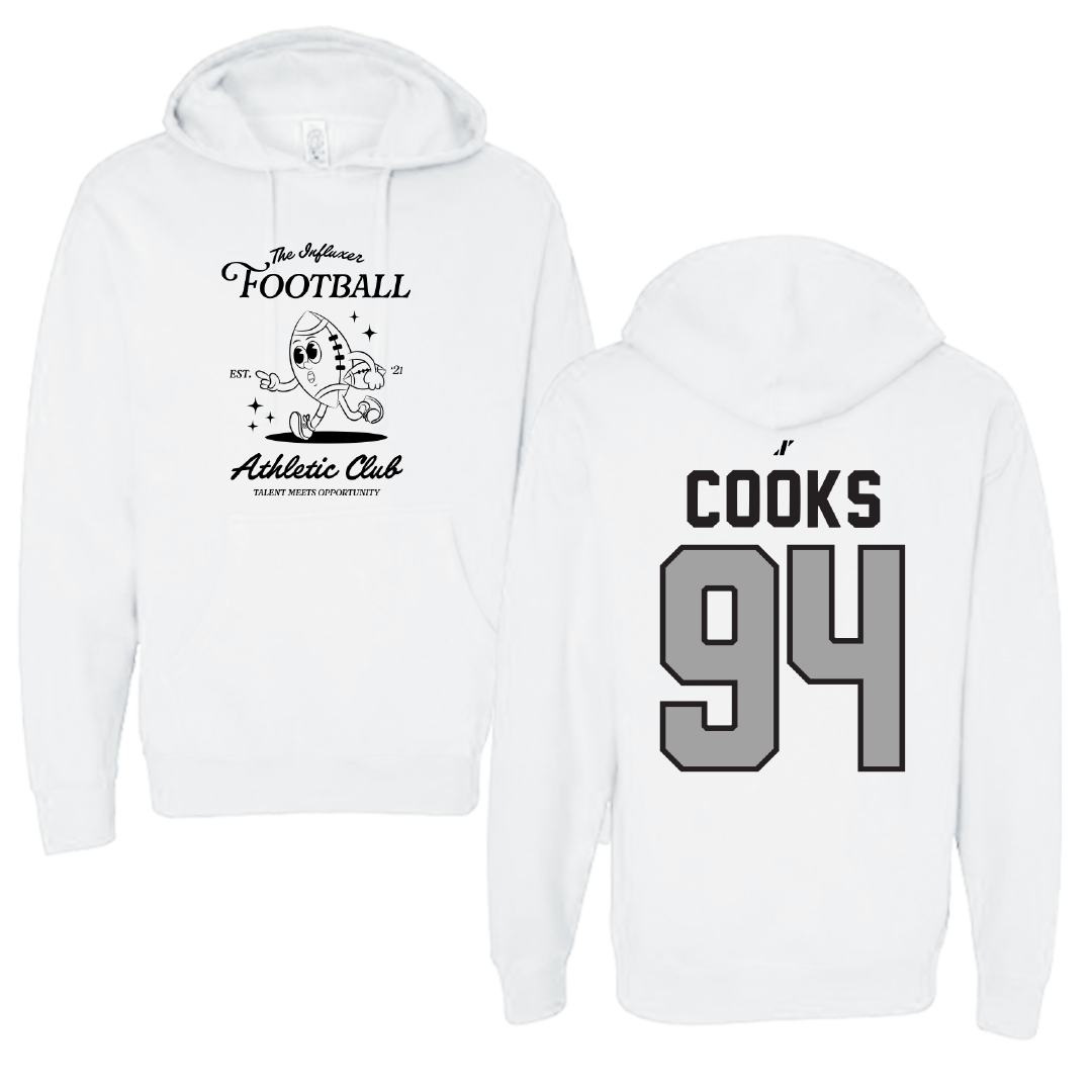 Football White Influxer Athletic Club Hoodie - #94 Stanley Cooks