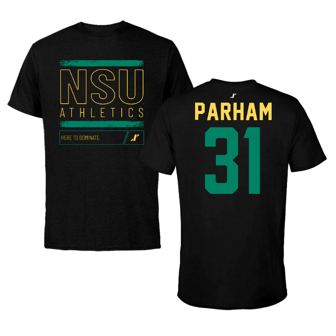 Norfolk State University Football Black Dominate Tee - #31 Christian Parham