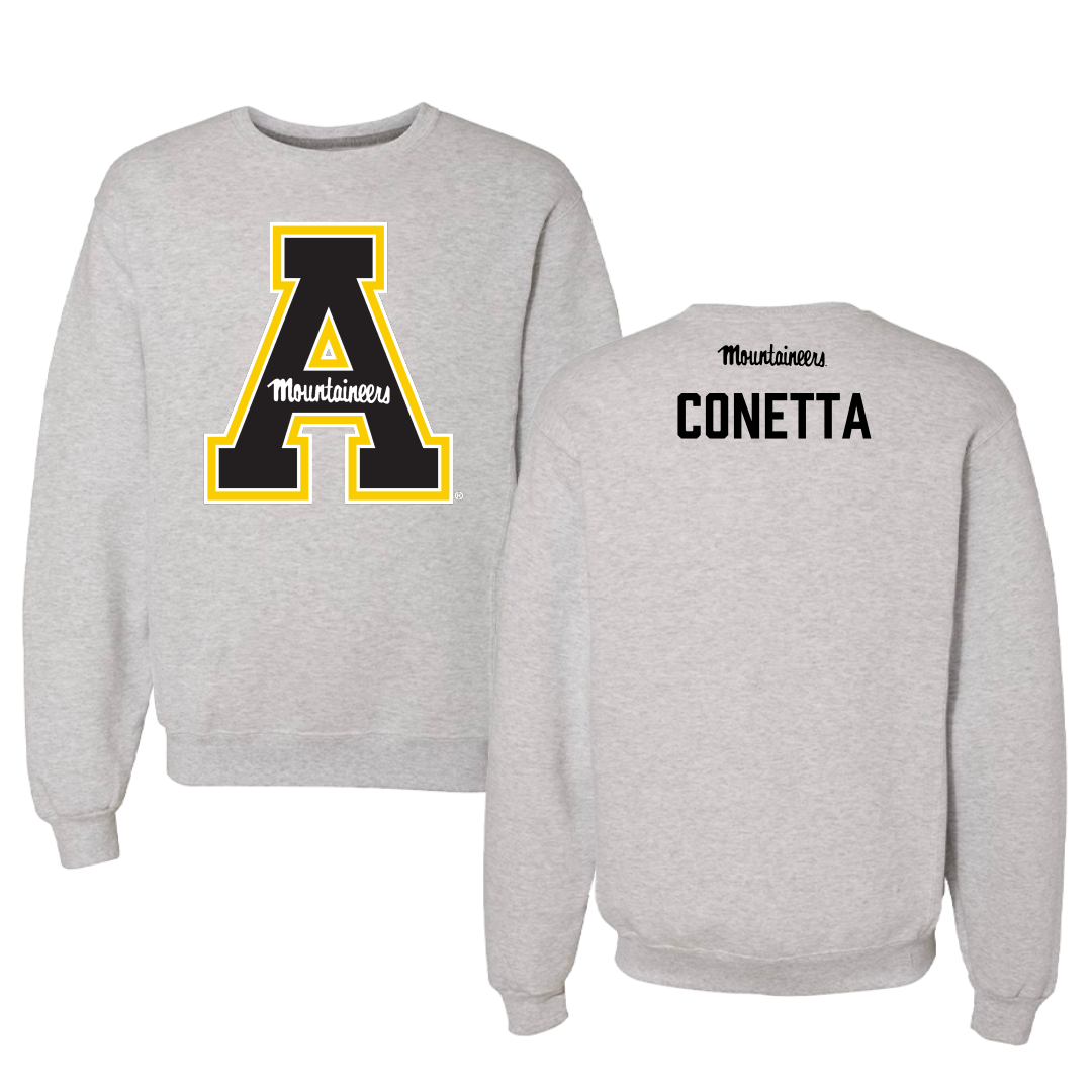Appalachian State University Wrestling Gray Crewneck - Anthony Conetta