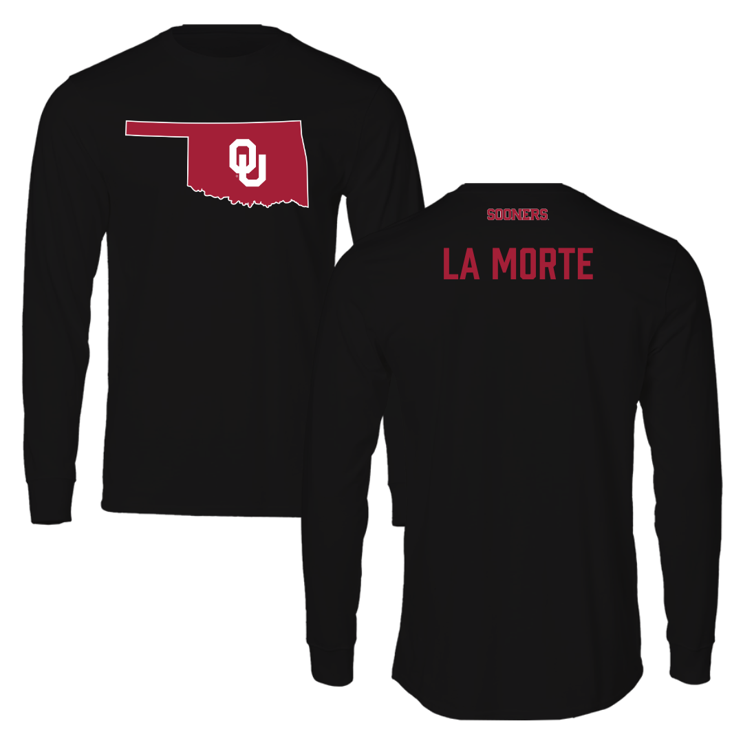 University of Oklahoma Wrestling Black Performance Long Sleeve - Nick La Morte