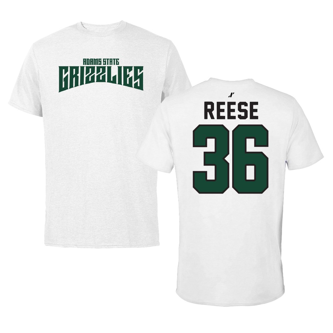 Adams State University Soccer White Classic Tee - #36 Kaidin Reese