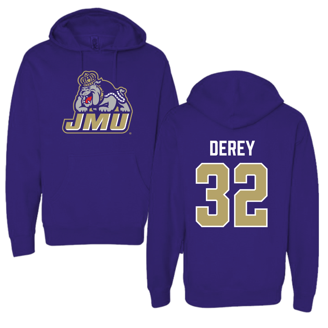 James Madison University Lacrosse Purple Hoodie - #32 Savannah Derey