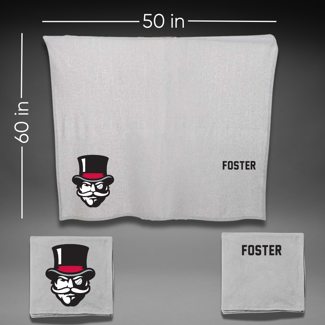 Austin Peay State University TF and XC Gray Blanket - Shaye Foster