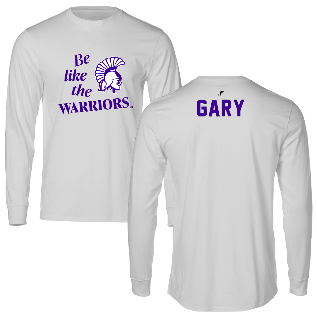 Winona State University Tennis Light Gray Be Like Us Long Sleeve - Skylar Gary