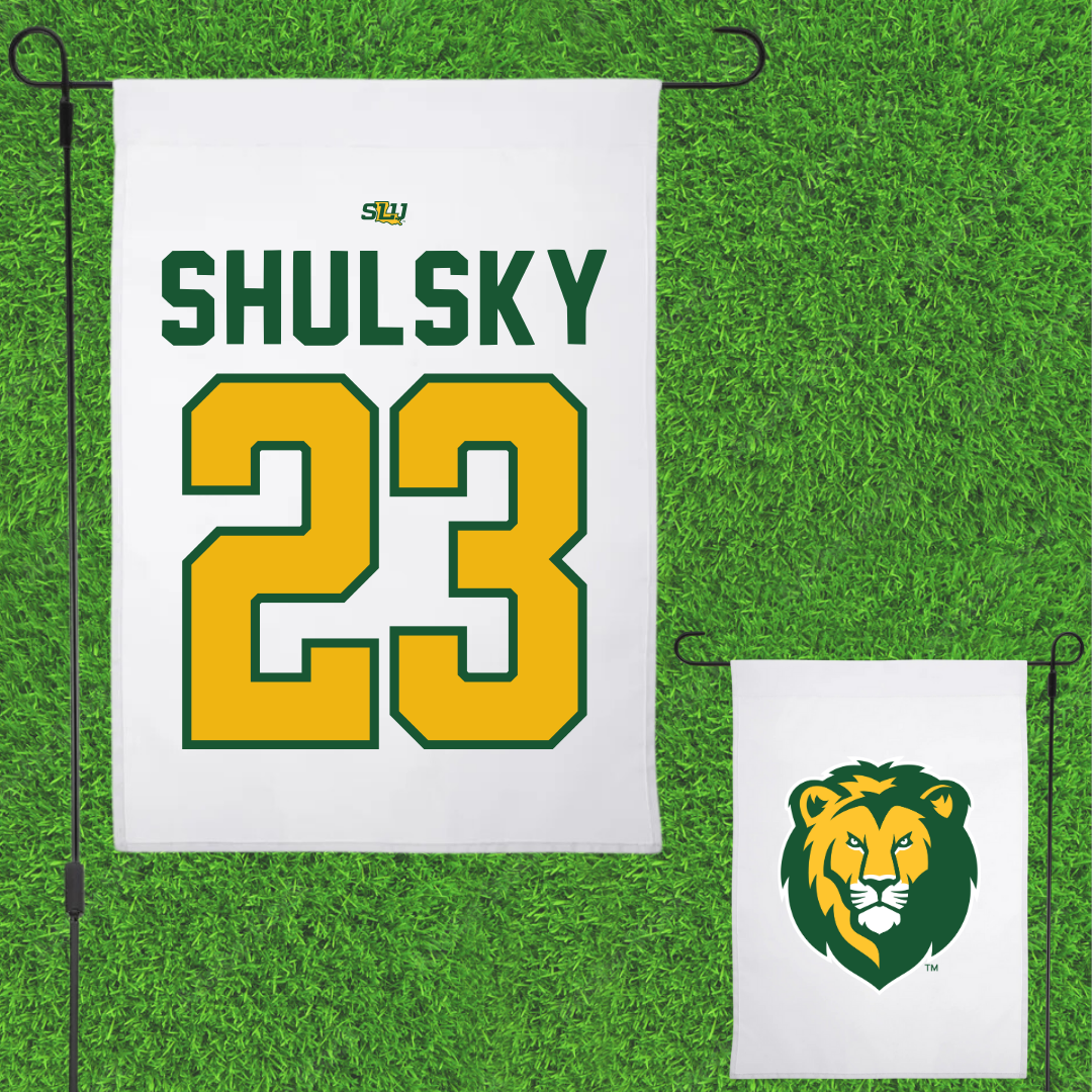 Southeastern Louisiana University Soccer White Garden Flag - #23 Kirsten Shulsky