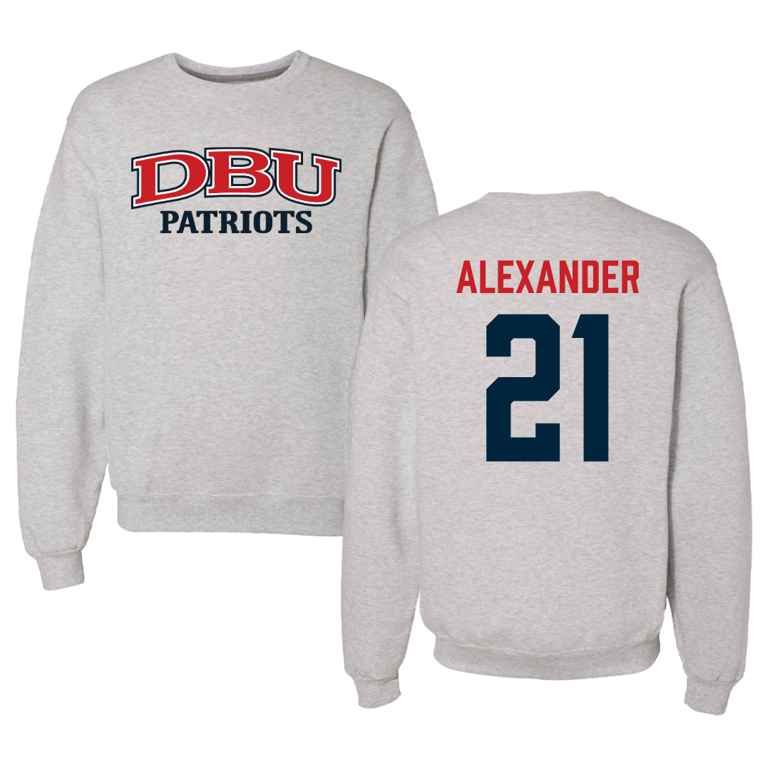 Dallas Baptist University STUNT Gray Crewneck - #21 Avery Alexander