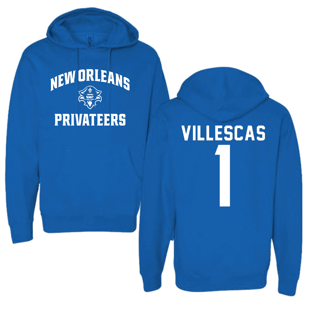 University of New Orleans Baseball Blue General Hoodie - #1 Diego Villescas