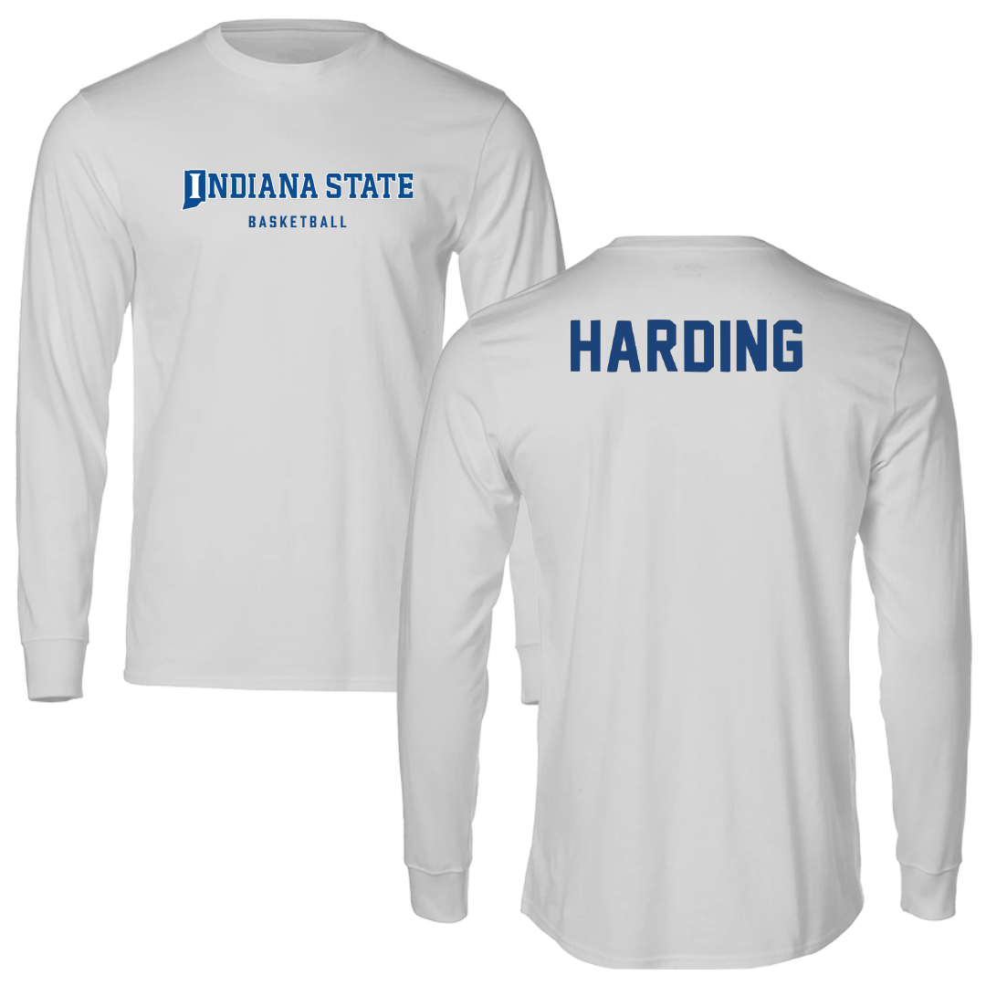 Indiana State University Basketball Light Gray Performance Long Sleeve - Markus Harding