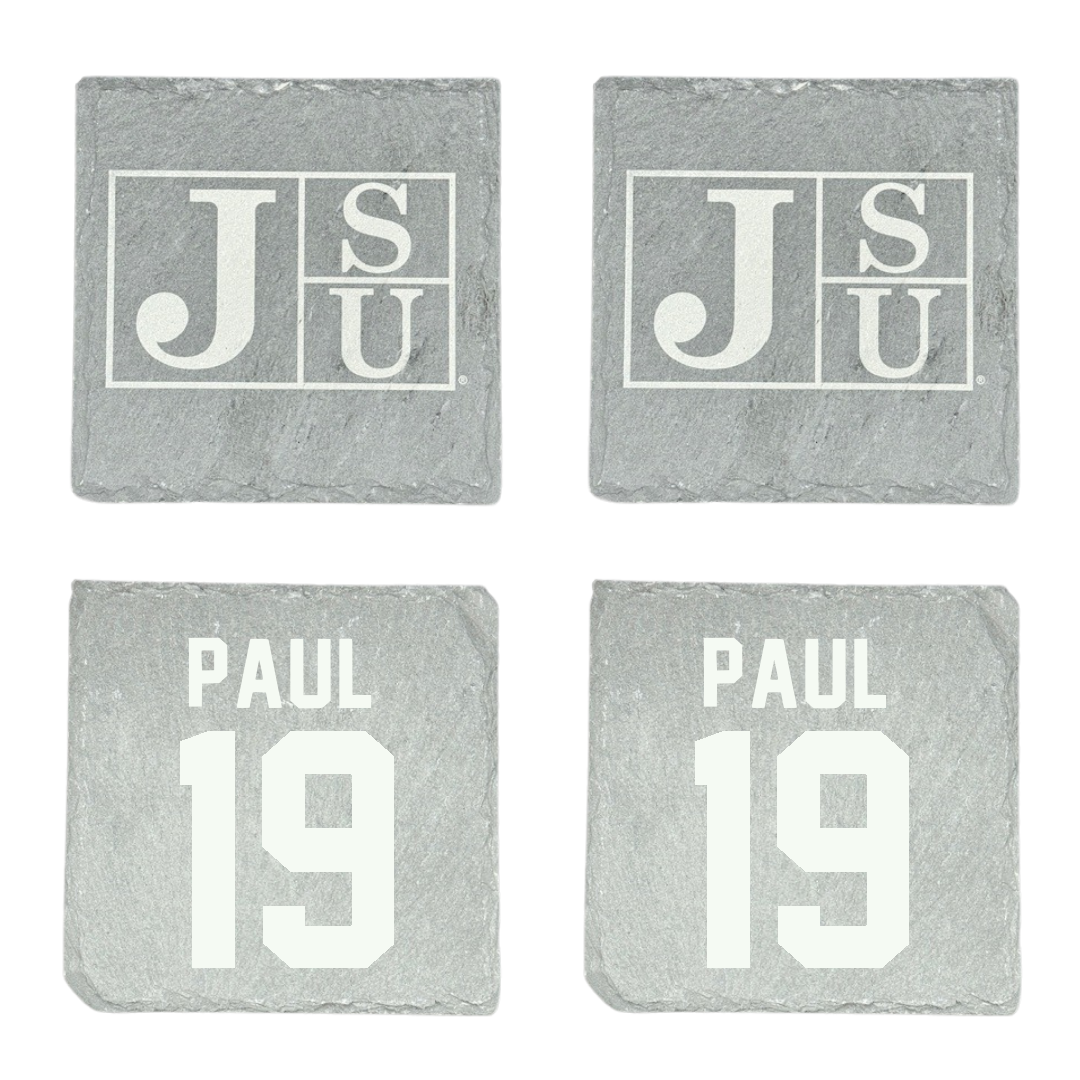 Jackson State University Football Stone Coaster (4 Pack)  - #19 Kobe Paul