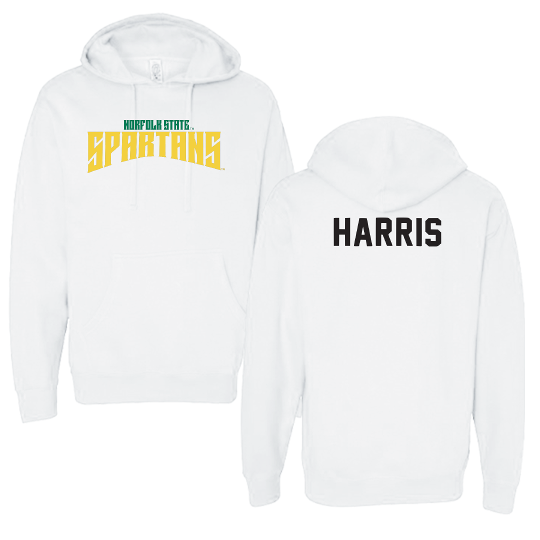 Norfolk State University TF and XC White Classic Hoodie - Armani Harris