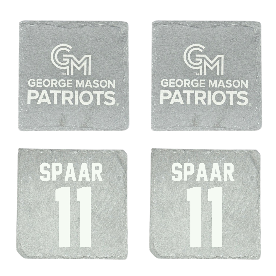 George Mason University Volleyball Stone Coaster (4 Pack)  - #11 Nani Spaar