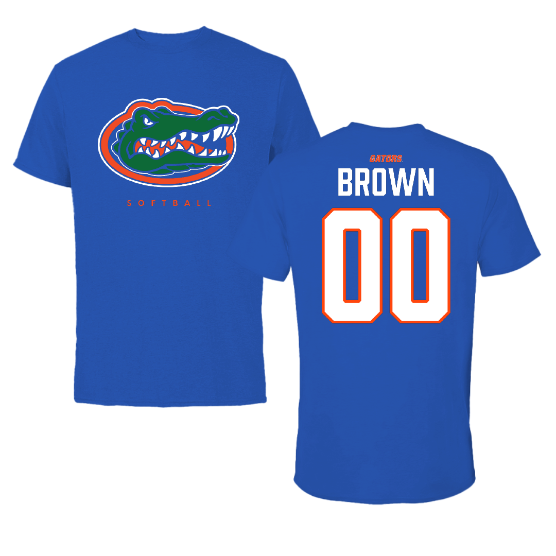 University of Florida Softball Blue Tee - #00 Ava Brown
