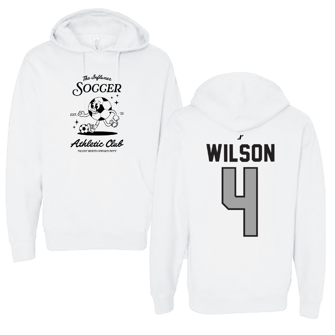 Soccer White Influxer Athletic Club Hoodie - #4 Ashley Wilson