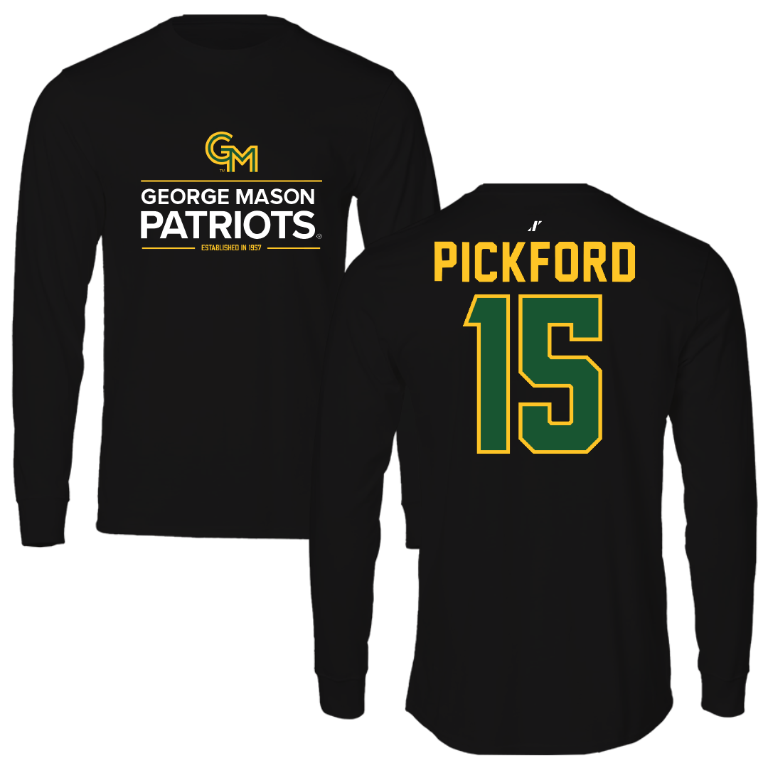 George Mason University Softball Black General Long Sleeve - #15 Logan Pickford