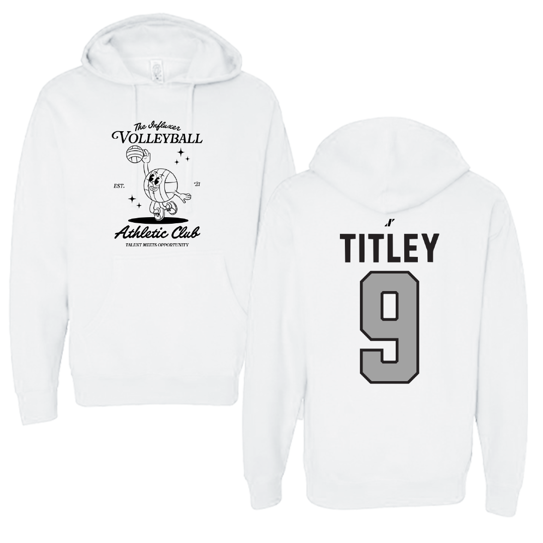 Volleyball White Influxer Athletic Club Hoodie - #9 Tendai Titley