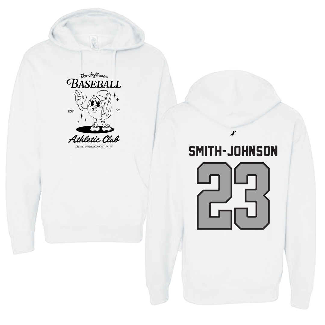 Baseball White Influxer Athletic Club Hoodie - #23 Christian Smith-Johnson