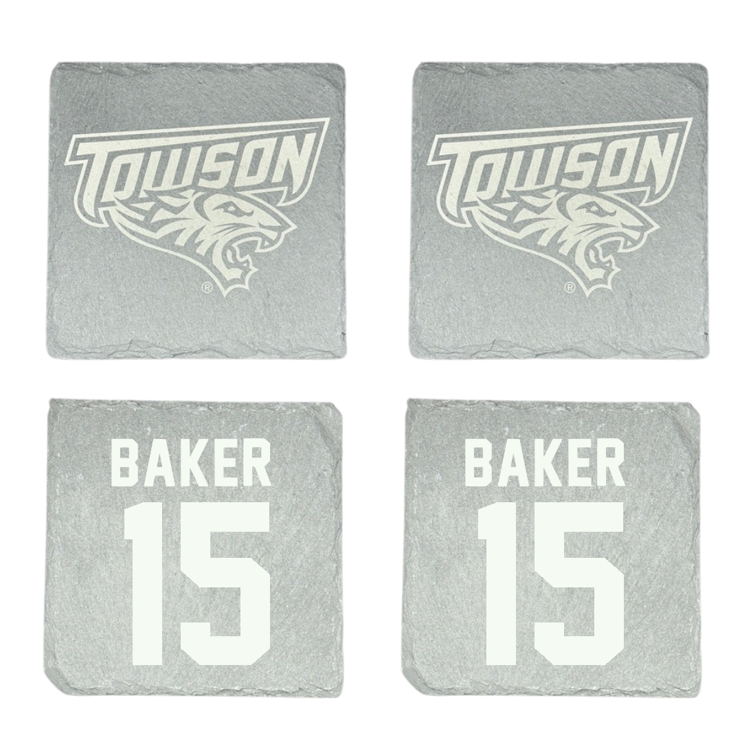 Towson University Lacrosse Stone Coaster (4 Pack)  - #15 Emma Baker