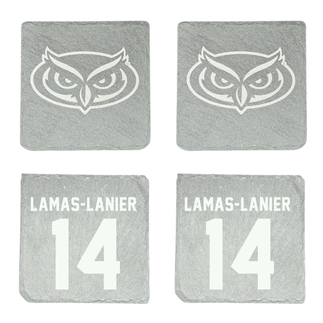 Florida Atlantic University Football Stone Coaster (4 Pack)  - #14 Courtney Lamas-Lanier