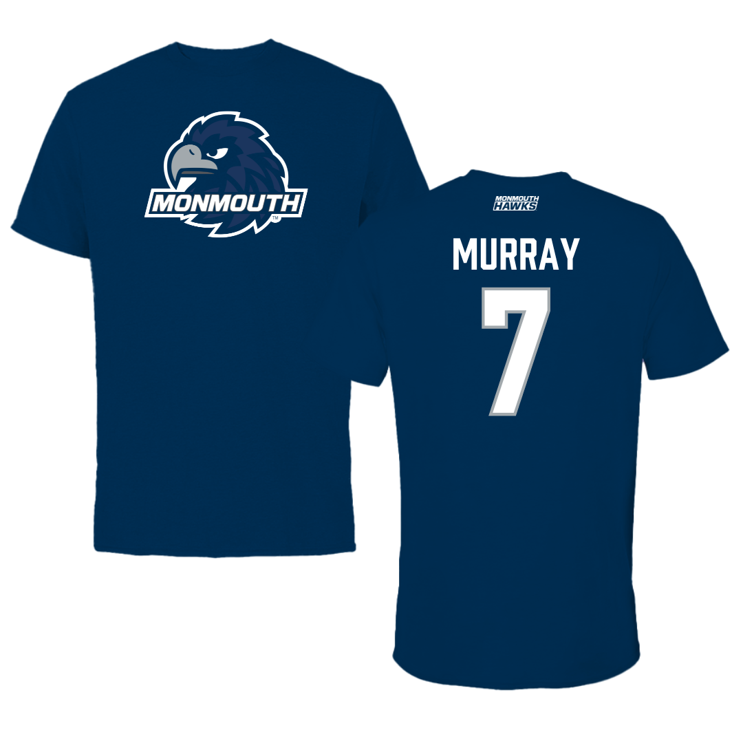 Monmouth University Basketball Navy Performance Tee - #7 Isabella Murray