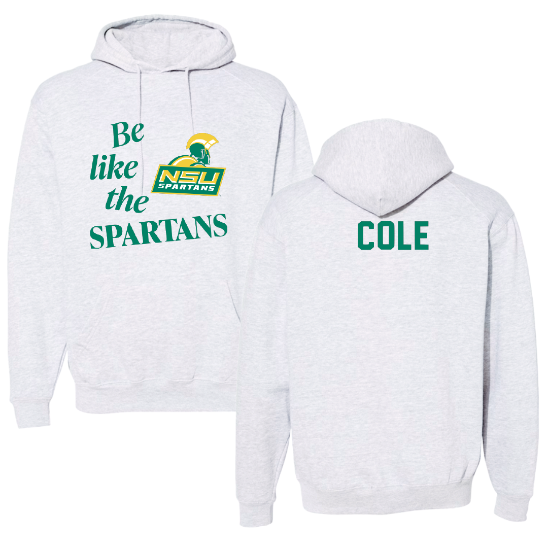 Norfolk State University TF and XC Light Gray Be Like Us Hoodie - Kai Cole