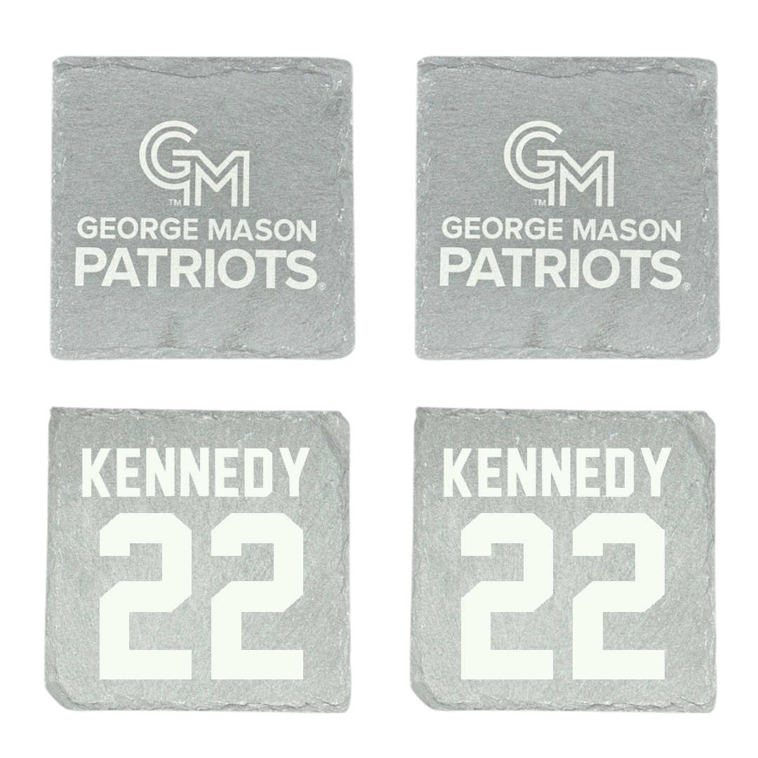 George Mason University Volleyball Stone Coaster (4 Pack)  - #22 Olyvia Kennedy