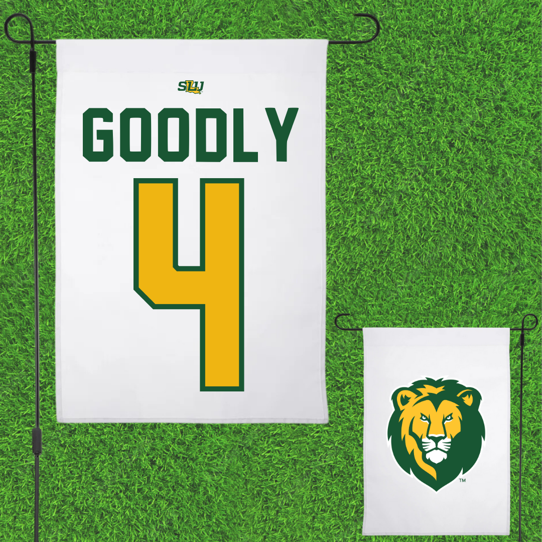 Southeastern Louisiana University Football White Garden Flag - #4 Ian Goodly
