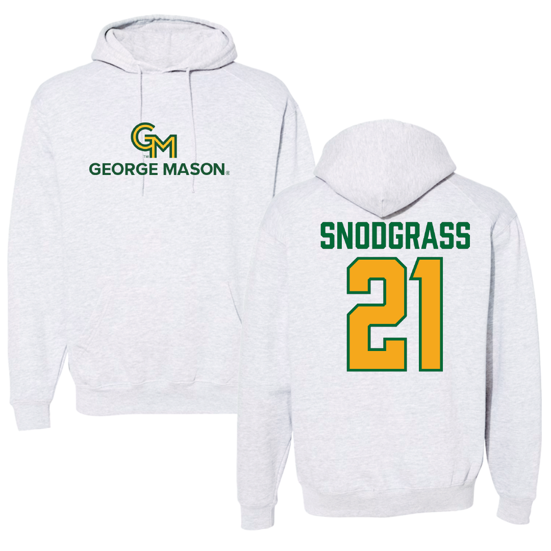 George Mason University Volleyball Gray Hoodie - #21 Evan Snodgrass