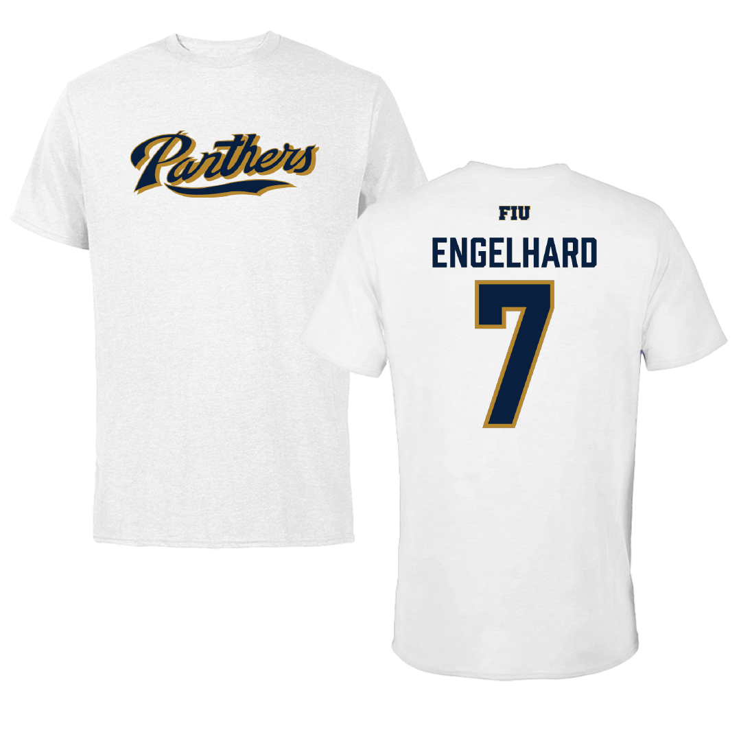 Florida International University Baseball White Performance Tee - #7 Chase Engelhard