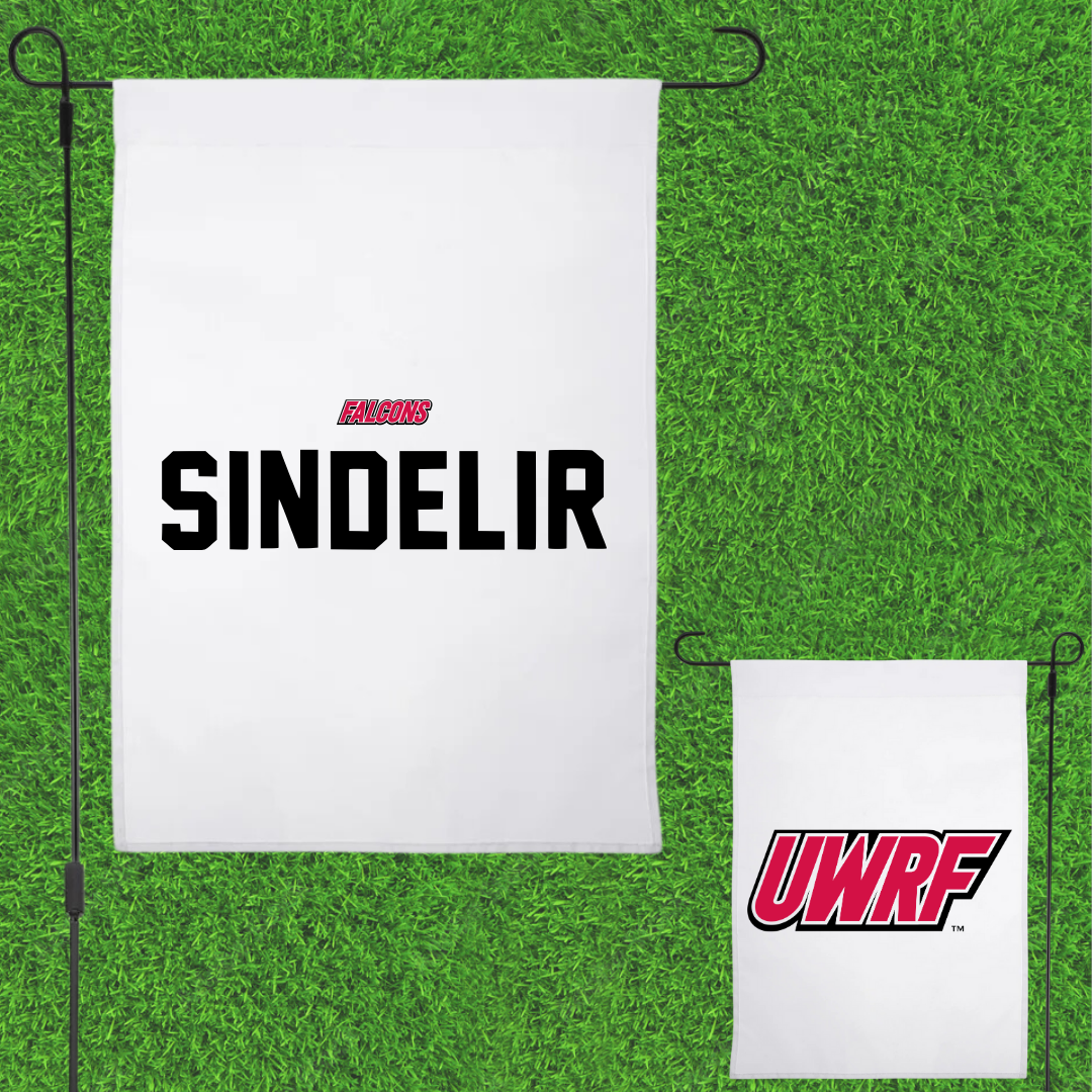 University of Wisconsin-River Falls TF and XC White Garden Flag - Brady Sindelir