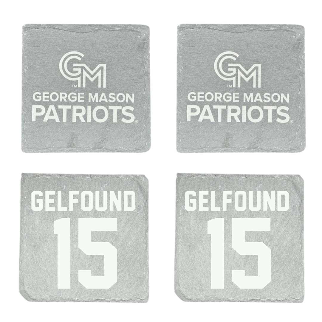 George Mason University Volleyball Stone Coaster (4 Pack)  - #15 Gabriella Gelfound