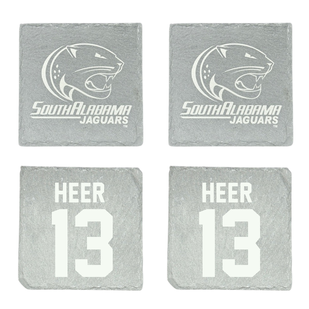 University of South Alabama Baseball Stone Coaster (4 Pack)  - #13 Mitchell Heer