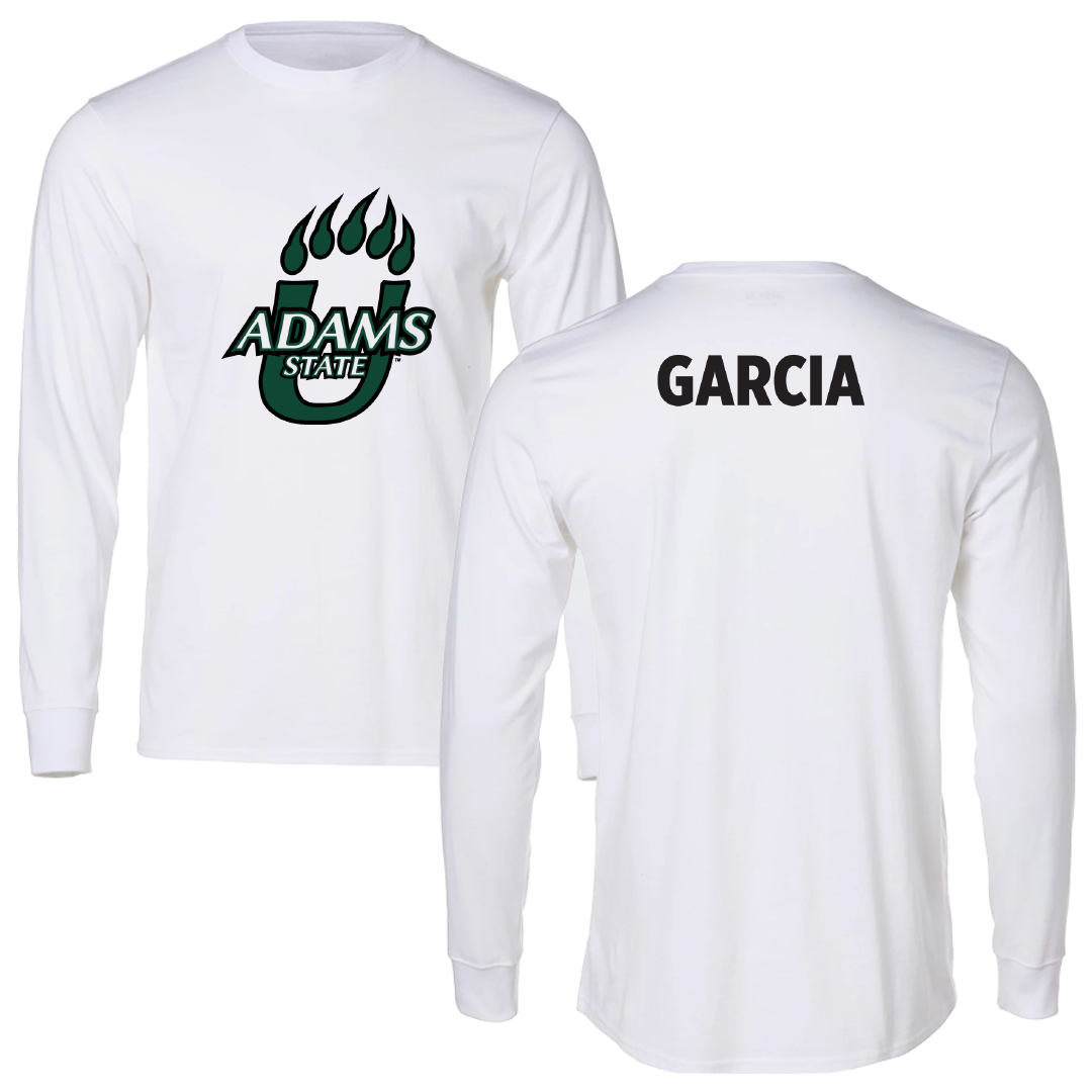 Adams State University Wrestling White Performance Long Sleeve - Abraham Garcia