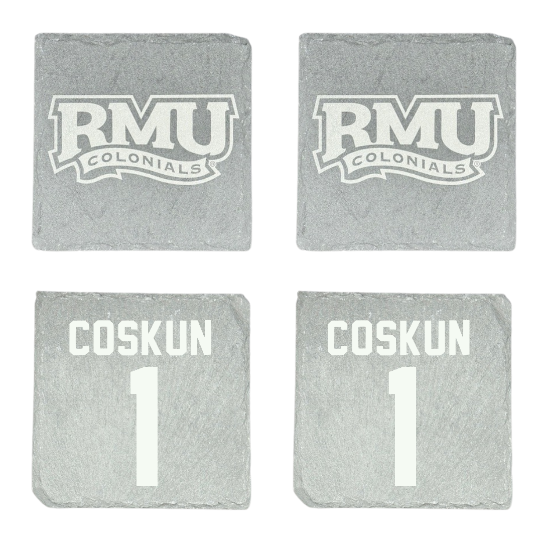 Robert Morris University Basketball Stone Coaster (4 Pack)  - #1 Tuana Coskun