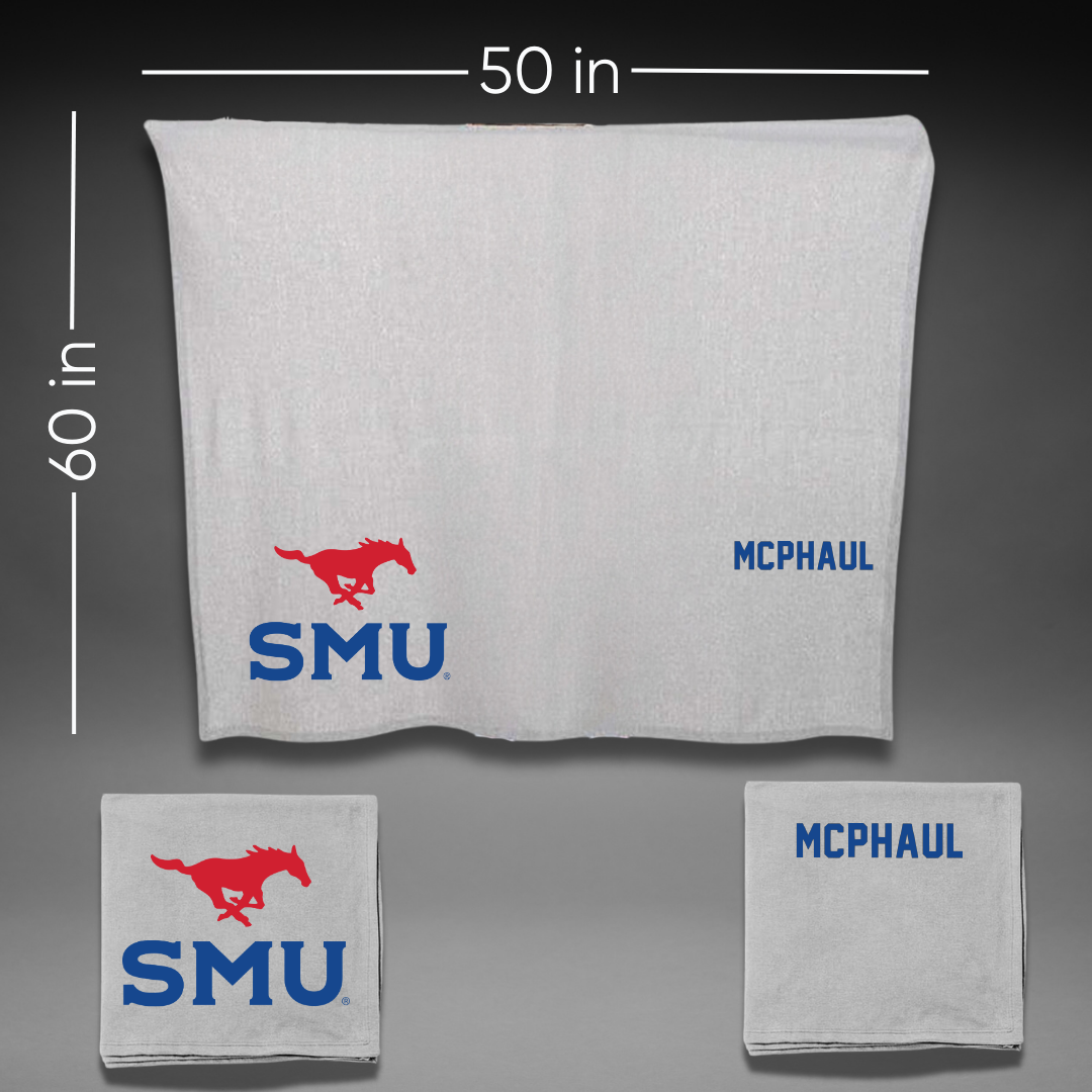 Southern Methodist University TF and XC Gray Blanket - Camryn McPhaul