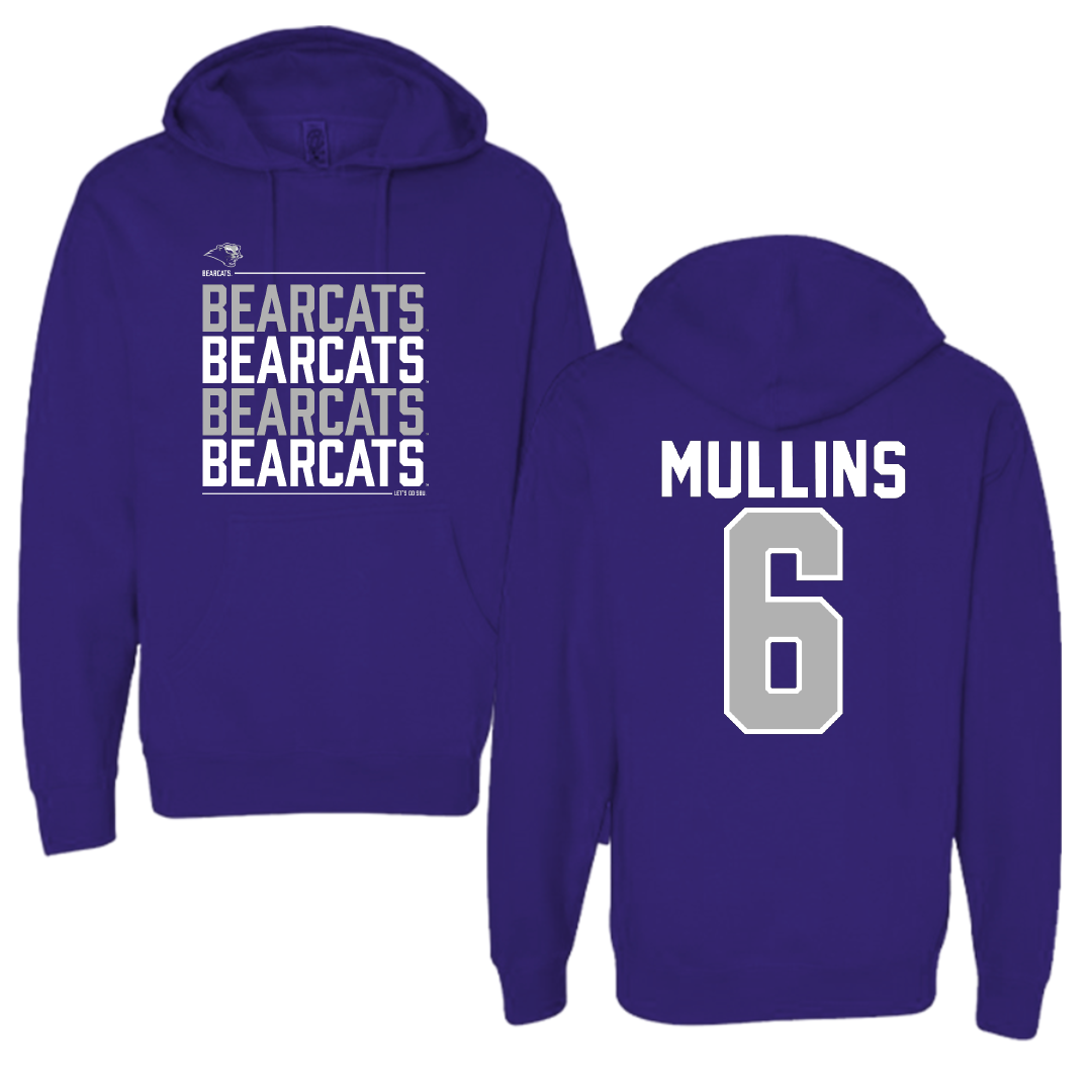 Southwest Baptist University Football Purple General Hoodie - #6 Canaan Mullins