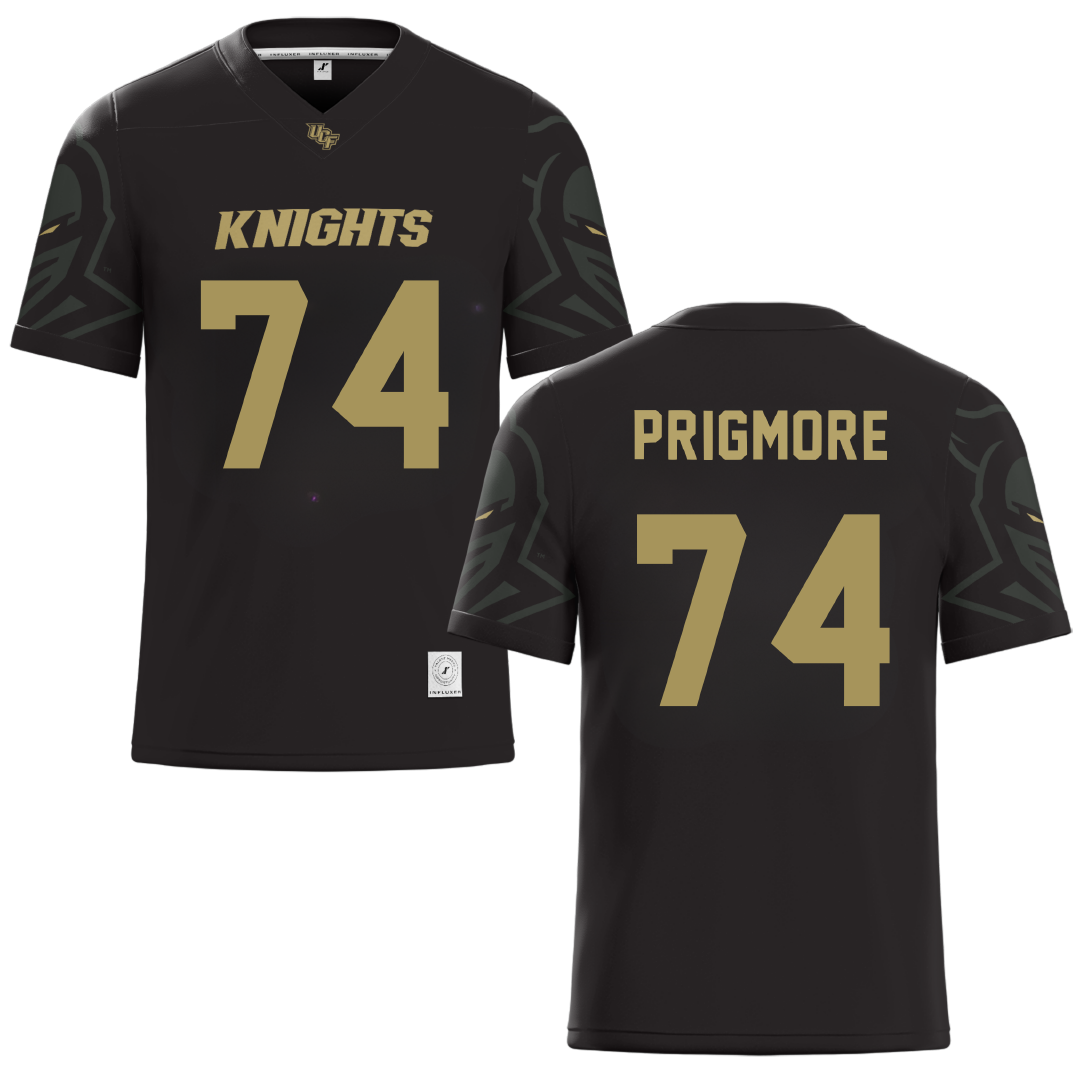 University of Central Florida Black Football Jersey - #74 Matthew Prigmore