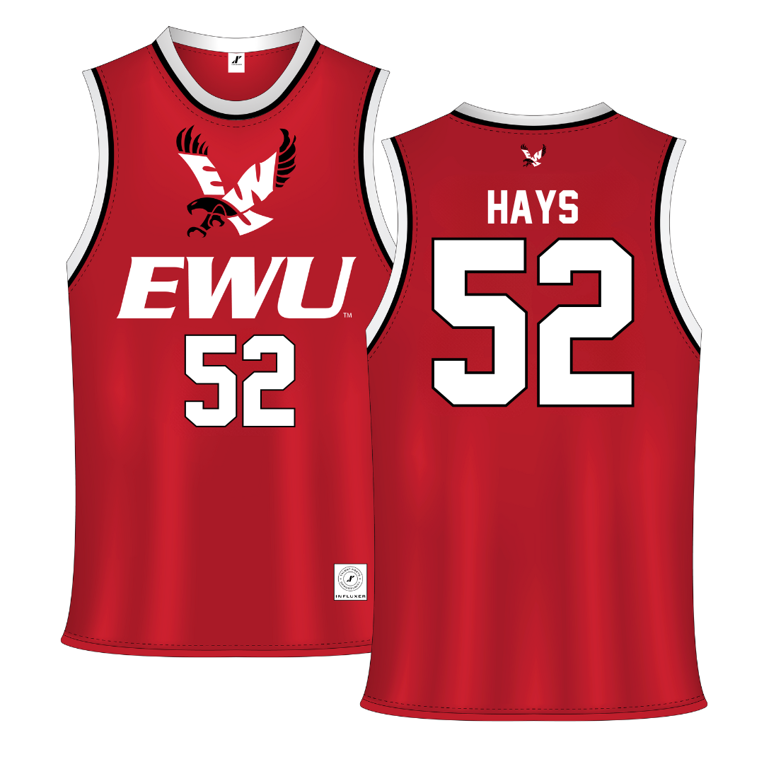 Eastern Washington University Red Basketball Jersey - #52 Bella Hays