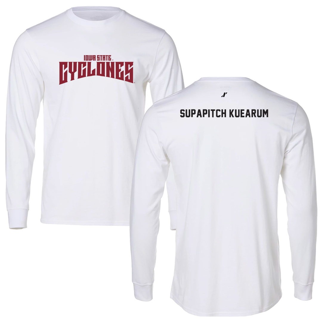 Iowa State University Tennis White Classic Performance Long Sleeve - Anna Supapitch Kuearum