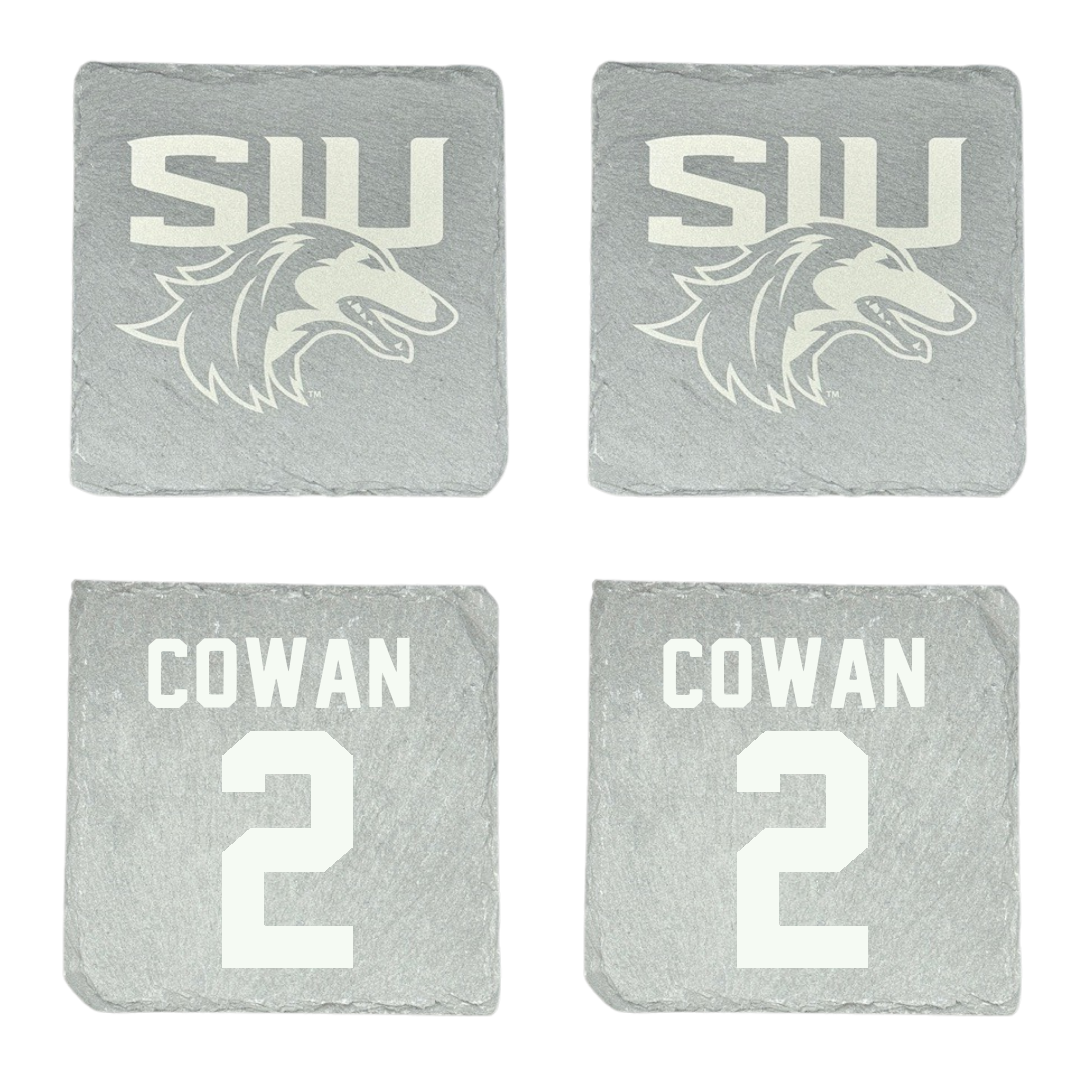 Southern Illinois University at Carbondale Football Stone Coaster (4 Pack)  - #2 Devin Cowan