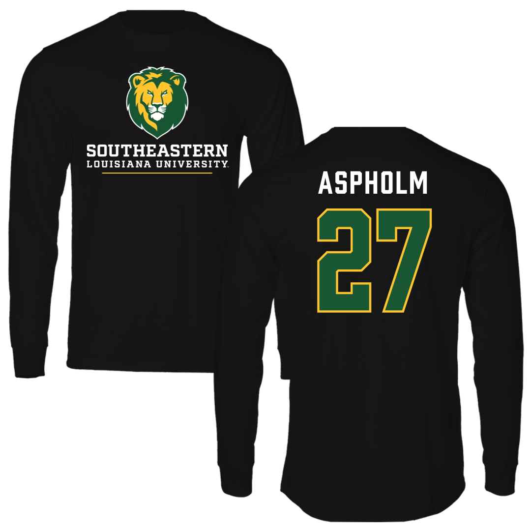 Southeastern Louisiana University Baseball Black Long Sleeve - #27 Dalton Aspholm