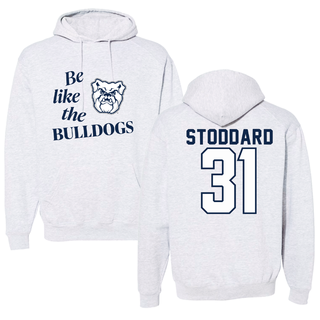 Butler University Basketball Light Gray Be Like Us Hoodie - #31 Lillian Stoddard