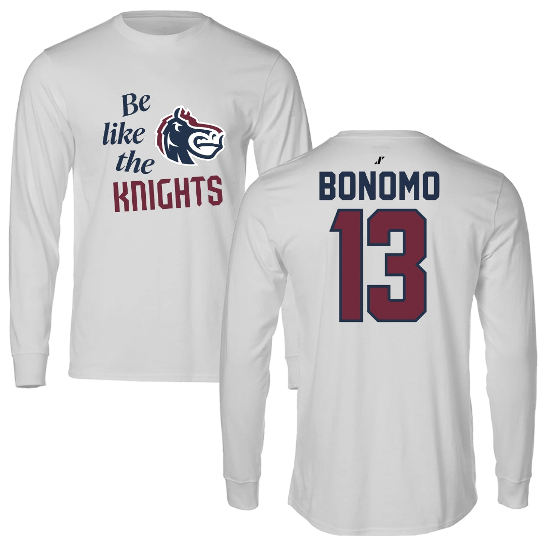 Fairleigh Dickinson University-Metropolitan Campus Volleyball Light Gray Be Like Us Long Sleeve - #13 Lorenzo Bonomo