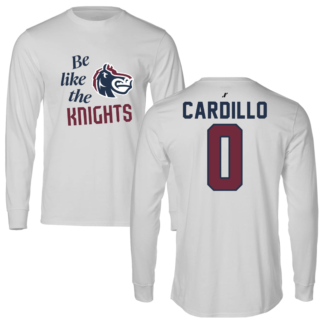 Fairleigh Dickinson University-Metropolitan Campus Soccer Light Gray Be Like Us Performance Long Sleeve - #0 Faith Cardillo