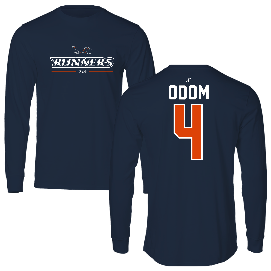 University of Texas at San Antonio Baseball Navy General Long Sleeve - #4 Tye Odom