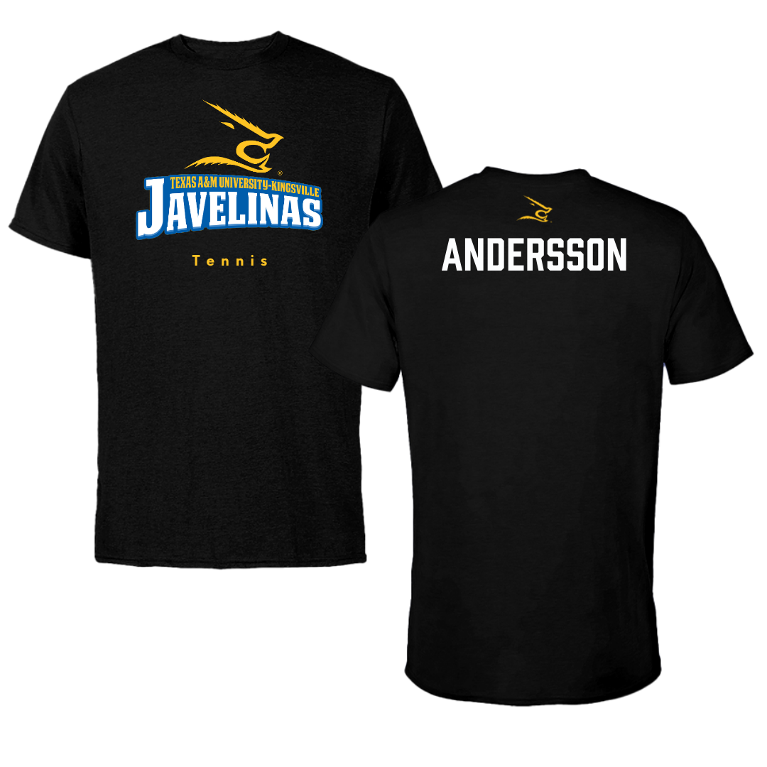Texas A&M University-Kingsville Tennis Black Tee - Annika Andersson