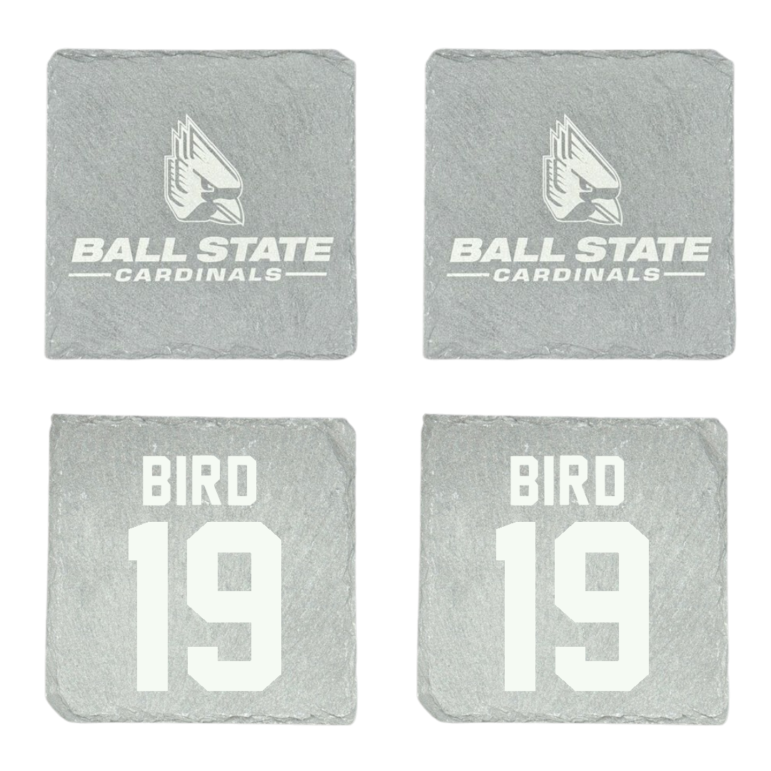 Ball State University Soccer Stone Coaster (4 Pack)  - #19 Sami Bird