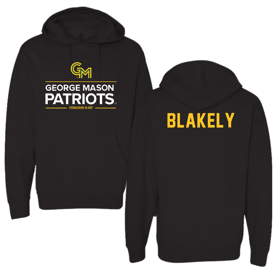 George Mason University Rowing Black General Hoodie - Monika Blakely